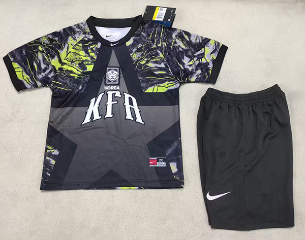 Kids-South Korea 25/26 GK Dark Grey Soccer Jersey